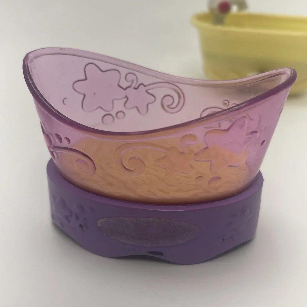 Littlest Pet Shop Magic Motion Yellow Bathtub Triplet Cat Condo‎ Chinchilla Cage